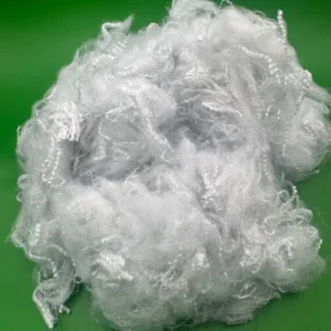2.5D 51mm Recycled White PSF High Tenacity Stable Evenness Staple Regenerated Fiber for Ring Spun Open End Yarn Concrete Use