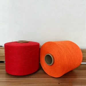 20/1 Red Color Dyed Melange Anti-Bacteria Eco-Friendly Cotton Blended Yarn for Bangladesh Socks Towel Textile Fabric