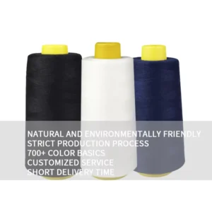 20 2 30 2 40 2 50 2 60 2 Dyed Paper Cone Dye Tube Ring Spun 100% Spun Polyester Yarn for Sewing Thread