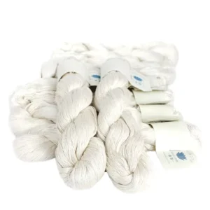 20 2NM Mulberry Pure Silk Yarn Natural Fiber Undyed for Hand Dyeing 100% Silk Raw Pattern for Knitting and Weaving