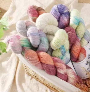 20 2NM Mulberry Pure Silk Yarn Natural Fiber Undyed for Hand Dyeing 100% Silk Raw Pattern for Knitting and Weaving