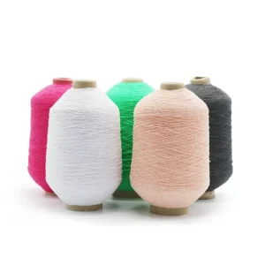 20/70 30/70 40/70 Spandex Polyester Cone Spun Covered Yarn High Tenacity Dyed for Socks Sewing