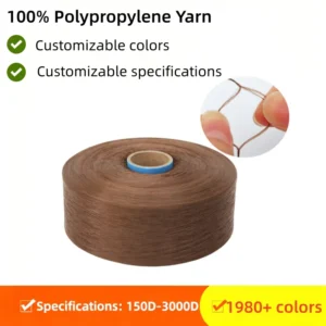 2000 Colors Available FDY PP Yarn 300D Polypropylene Filament for Knitted Drawstring Pocket