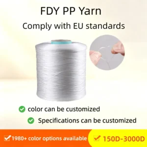 2000D White FDY Polypropylene Yarn EU Standards for Hand Knitting & Hand held Woven Bag Binding Rope