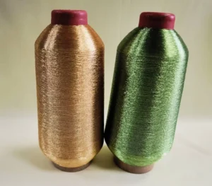 200D Metallic Yarn High Tenacity 1200TPM Rainbows Colors for Embroidery Knitting Weaving