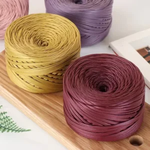 200g 95% Polyester 5% Spandex Leather T shirt Yarn Crochet for Handmade Tshirt Woven Bag