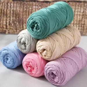 200g Big Roll T shirt Yarn Polyester High Elasticity Thread Crochet Bag Spaghetti T Shirt Yarn Crochet