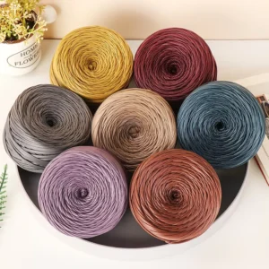 200g Fancy Yarn Dyed High Tenacity Acrylic Blended Yarn Matte Cloth Woven Bag Handmade