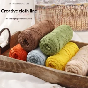 200gNew Super Thick Fancy Acrylic Blended Yarn DIY Hand Knitting Weaving Dyed for Bag Carpet Coarse Floor Mat