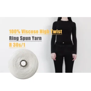 20s 40s Ready Stock High Twist 1350 New Ring Spun 100% Viscose Yarn Hand Knitting Yarn Raw