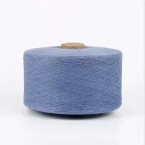20s Blue Dyed Open End Recycled Polyester Cotton Blended Yarn Eco Friendly Knitting Yarns for Sale