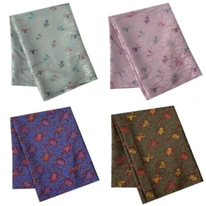 20yds MOQ 176gsm 100% Polyester Woven Jacquard Garment Fabric Double Faced Office Party Dress Material