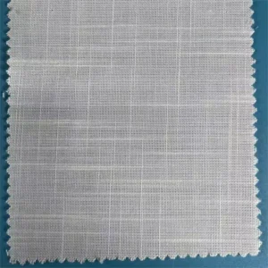 215gsm Flame Retardant Synthetic Slub Lightweight Linen Fabric for Table Cloth Shirts Pants Placemat Home Decor