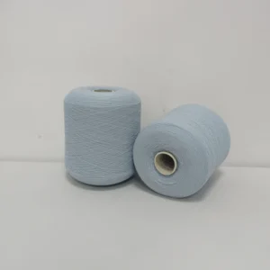 21N Glacier Blue Dyed Hot Melt Spun Yarn Low Melting Polyester Fusible Yarn for Webbing Seamless Garment