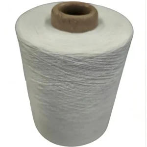 21S High Tenacity Raw White Melange 100% Polyester Yarn for Sewing Socks and Hoodies