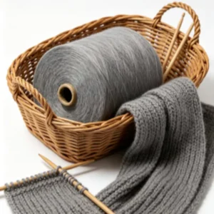 21S High Tenacity Ring Spun Raw Polyester Yarn 7# Grey for Sewing Socks Workwear Home Textiles