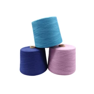 21S Spun Yarn 100% Black and White Ring Spun Polyester for Knitting and Weaving