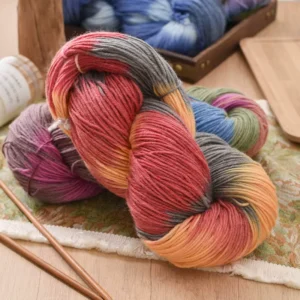 250-gram Gradient Medium-thick Segment Dyed Wool Yarn Diy Hand-woven Sweater and Scarf Yarn