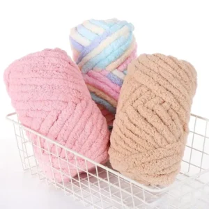 250g 2MM Chenille Rochet Fancy Yarn for Knitting Cushion and Blanket
