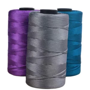 250g ball Flat Ribbon Ice Silk Thread Crochet Yarn Recycled Hand Knitting Crochet Yarn for Bags Fancy Yarn
