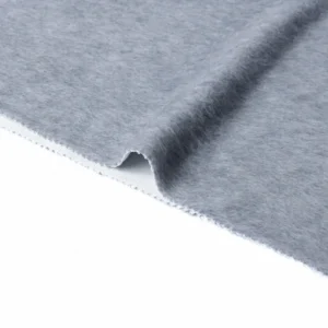 26 27 High Quality Soft Breathable Light Grey 90 Wool 10 Cashmere Blend Knit Fabric for Outwear Coat