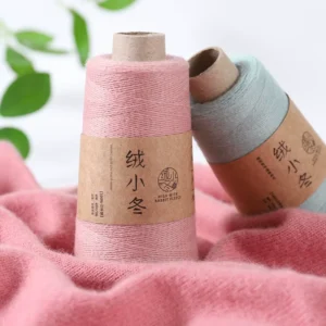 26S 2 100% Cashmere Yarn for Hand Knitting Machine Weaving Fine Spun Cashmere Knitted Sweater with Inspection Report Included