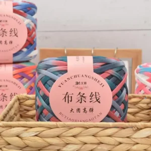 280G T Shirt Yarn Fancy POY Rainbow Dyed DTY Antibacterial Moisture Absorbing Eco Friendly High Strength Anti Pilling Hand Woven
