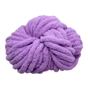 2cm Knitting Chunky Chenille Yarn 100% Polyester Eco Friendly Anti Pilling Fancy Yarn for Throw Blankets