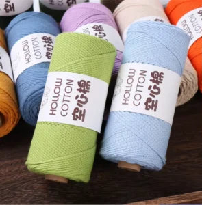 2mm Blended Yarn Cotton Acrylic Thread for DIY Craft Projects Hand Woven Fancy Yarn Dyed Hat Pearl Wool Other