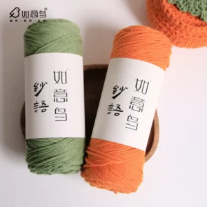 2mm Thickness with 150g Ball 100% Superfine Cotton Yarn for Crochet and Hand Knitting Sweaters