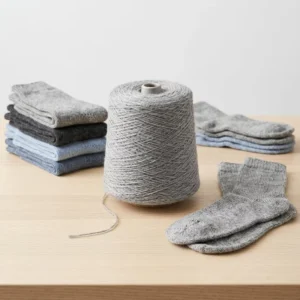 3# Grey 21S 100% Polyester High Tenacity Melange Yarn Spun Ring Spun Normal Twist for Sewing and Knitting Socks