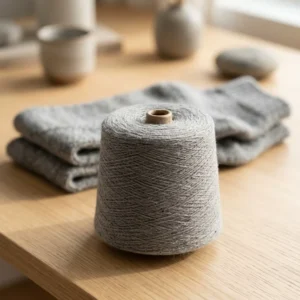 3# Grey 32S Fine High Tenacity Polyester Yarn Sewing Knitted Products for Fashion Base Layers Casual Apparel