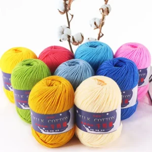 3 Ply 50g for Infants Children Soft Hand Knitting Crochet for Shoes Hats Scarves Baby Milk Cotton Blended Yarn