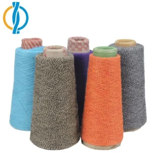 30 Colors Ne 14 2 12 3 20 2 20 3 Carded Open End Recycled Cotton Polyester Blended Yarn KW023 for Weaving Kente Fabric