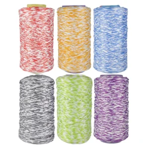 300D/576F Twist Color 100% Polyester DTY Dyed Microfiber Mop Yarn Knitting Yarn Rope for Making Mop Head