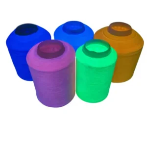 300D Super Bright Fluorescent Glow Dark Fancy Yarn for Knitting Weaving Machine High Performance High Tenacity Factory Direct