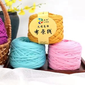 300g T shirt Yarn Polyester High Elasticity Thread Crochet Bag Spaghetti t Shirt Yarn