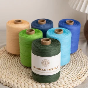 300m Big Roll Hand Weaving Thread Dye Knitting Raffia Paper Ribbon Crochet Thread Hand Crochet Yarn