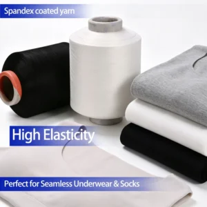 3075 4075 ACY SCY 100% Polyester Core Spun Yarn Dyed for High Speed Knitting Embroidery Seamless Underwear Socks