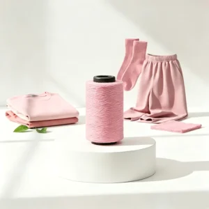 30S/2 Pink Recycled Cotton Yarn for Hand Knitting Blended Yarn