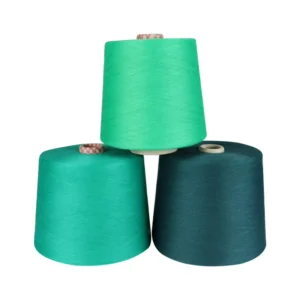 30S Recycled Dope Dyed 100% Polyester Spun Yarn for Knitting