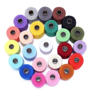 30s/2 100% Polyester Dyed Tube High Tenacity OEKO TEX Certified Spun Polyester Handbags Yarn Sewing Thread