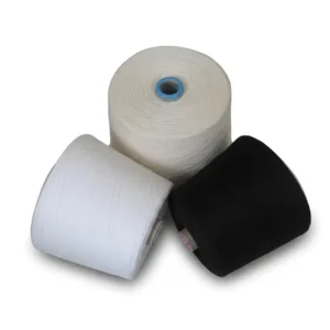 32S Cotton Like Polyester Yarn Soft Cotton Touch High Tenacity Bleached for T Shirt Knitting Weaving Sewing