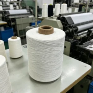 32S High Tenacity Raw Big White Melange 100% Polyester Yarn for Sewing Socks Fashion Knitwear