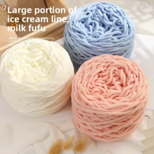33 Large Balls Ice Stripe Acrylic Blended Yarn Handmade Hand Knitting DIY Supplies Crochet Slippers Knitted Scarves Men Women