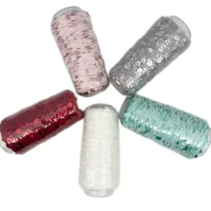 3MM+6MM Colorful Sequin Yarn for Craft and Knitting Decorative Sequin Yarn