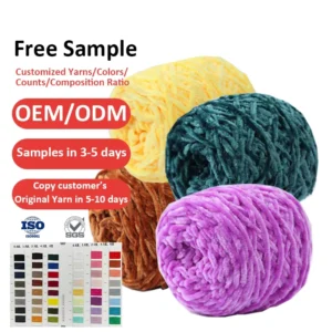 3Mm 8Mm Blanket Knitting Chenille Thick Yarn Fil Bulky Smooth Cone Chenille Yarn for Crochet