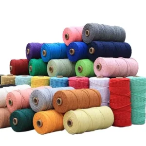 3mm 100% Natural Cotton Rope Macrame Cord Twisted Rope