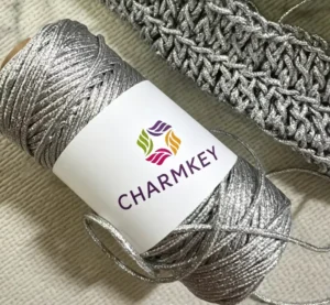 3mm Glitter Cord Decorative Yarn for Handbag Making Holiday Crafts Crochet and DIY Accessories