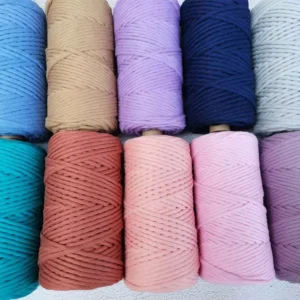 3mm Single Strand Cotton Cord 100% Organic Cotton Twisted Eco Friendly Home Textile Garment High Tenacity Round